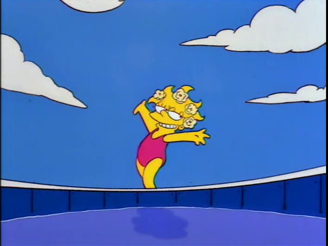 Simpsons Swimming