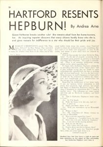 Hartford Resents Hepburn article.